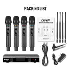 DEBRA UX-400 UHF Wireless Rechargeable Microphone System 4-in-1, UX-400