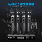 DEBRA UX-400 UHF Wireless Rechargeable Microphone System 4-in-1, UX-400