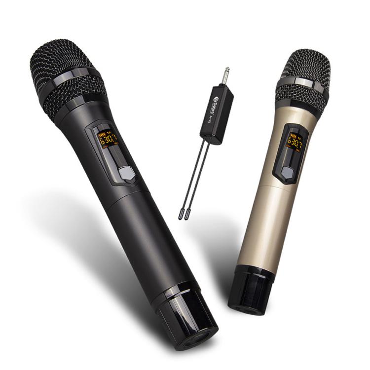 DEBRA A-25 UHF Wireless Rechargeable Microphone System for Stage KTV, One Mic, Two Mic