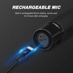 DEBRA A-25 UHF Wireless Rechargeable Microphone System for Stage KTV, One Mic, Two Mic