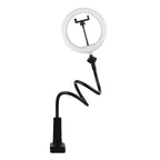 10 inch Striped Selfie Live Streaming Photography Lazy Stand LED Ring Fill Light Set, 10 inch