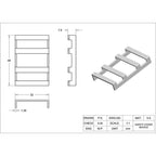 Swimming Pool Mesh Enclosure Stainless Steel Bar Buckle Swimming Pool Safety Cover Fixed Buckle, 3pcs/Pack