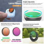 For Insta360 GO Ultra Sunnylife Camera Lens Filter, Black Mist 1/4, CPL, MCUV, ND8, ND16, ND32, ND64, ND8PL, ND16PL, ND32PL, ND64PL, 3 in 1 Light Shadow, 3 in 1 Mixed Filter, 4 in 1 Mixed Filter, 4 in 1 ND, 4 in 1 NDPL, 6 in 1 Mixed Filter