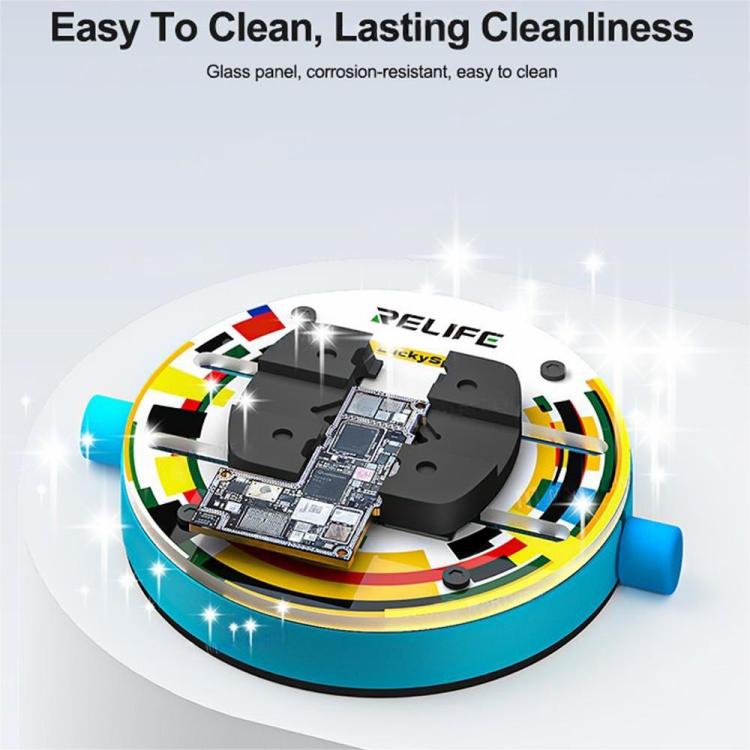 Relife RL-601Q Heat-Insulating Ring-Shaped Tempered Glass Motherboard Repair Fixture, Relife RL-601Q