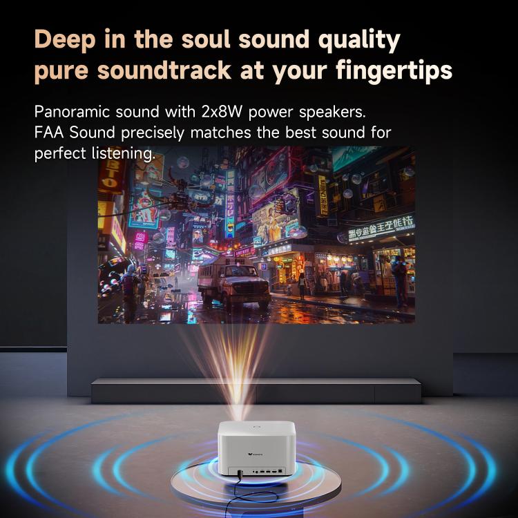 WOWOTO WWT-BL06E Android 9.0 4.45 inch LCD Display 1920x1080P 1000ANSI Smart Projector, WWT-BL06E