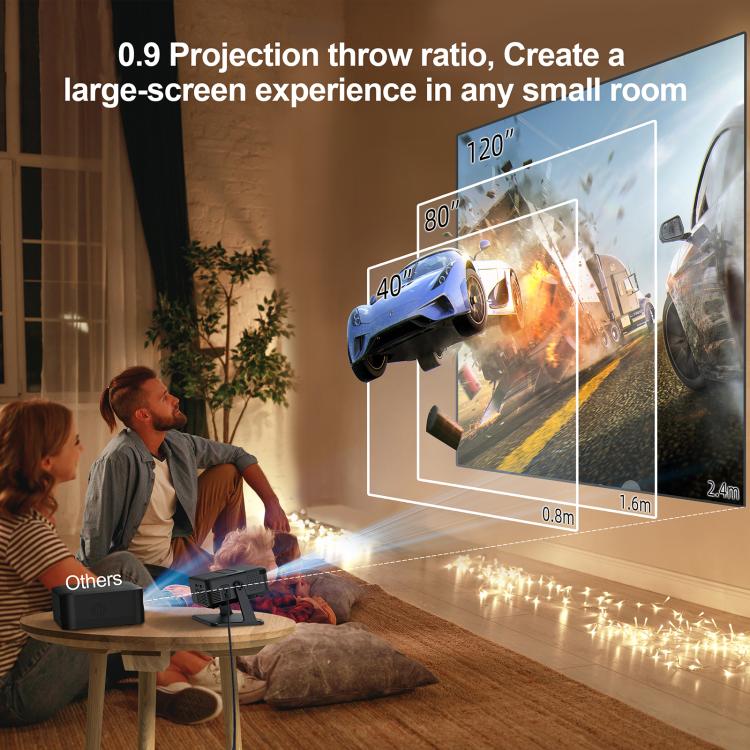WOWOTO WWT-BL15 Android 11 LCD Display 720P 120ANSI Smart Projector, WWT-BL15