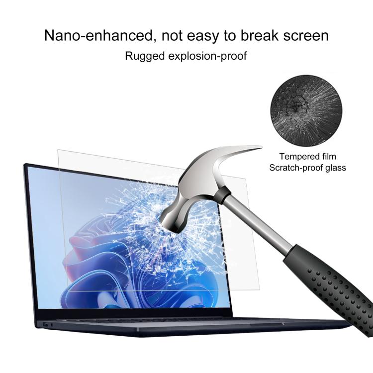 2pcs 9H 0.3mm Explosion-proof Tempered Glass Film, For BMAX MAXBook X15 Pro 15.6 inch