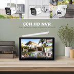 SriHome NVS010-IPC065 5MP HD 4-CH WiFi Camera Kit with 10.1 inch Touch Screen Monitor, EU Plug, US Plug, UK Plug, AU Plug