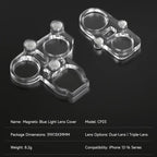 Mechanic CP23 Magnetic Blue Light Lens Cover Protector for iPhone 12-16 Pro Max, Mechanic CP23
