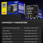 Mechanic DP3010 30V / 10A High Power Wide Voltage Mini Multi-functional Power Supply, EU Plug