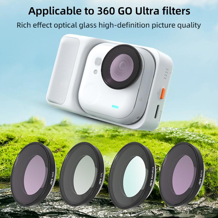 For Insta360 GO Ultra JSR LH Series Lens Filter, UV, CPL, ND8, ND16, ND32, ND64, ND8PL, ND16PL, ND32PL, ND64PL, NIGHT, STAR, Streak Drawing Blue, Streak Drawing Gold, 3 in 1 ND8/16/32, 4 in 1 CPL ND8/16/32, 4 in 1 ND8/16/32/64, 4 in 1 ND8-64PL         ...