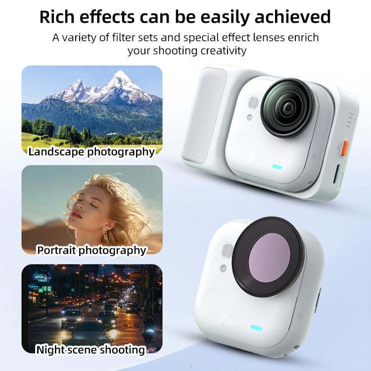 For Insta360 GO Ultra JSR LH Series Lens Filter, UV, CPL, ND8, ND16, ND32, ND64, ND8PL, ND16PL, ND32PL, ND64PL, NIGHT, STAR, Streak Drawing Blue, Streak Drawing Gold, 3 in 1 ND8/16/32, 4 in 1 CPL ND8/16/32, 4 in 1 ND8/16/32/64, 4 in 1 ND8-64PL         ...