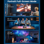 Q8 1080P 180ANSI LCD Display Smart Projector, 1GB+8GB Electric Focus, 1GB+8GB Auto Focus