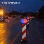 C1A Solar Double Sided LED Strobe Road Warning Light, C1A