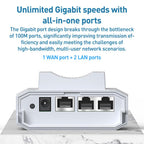 COMFAST CF-EW87 3600Mbps Dual-Band WiFi7 Outdoor Wireless AP, AU Plug, EU Plug, US Plug, UK Plug
