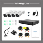 SriHome NVS008-AHD006 2MP HD 4-CH XVR NVR Camera Network Video Recorder Kit, NVS008-AHD006 4-CH