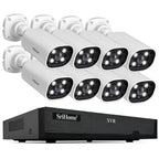 SriHome NVS008-AHD006 2MP HD 8-CH XVR NVR Camera Network Video Recorder Kit, NVS008-AHD006 8-CH