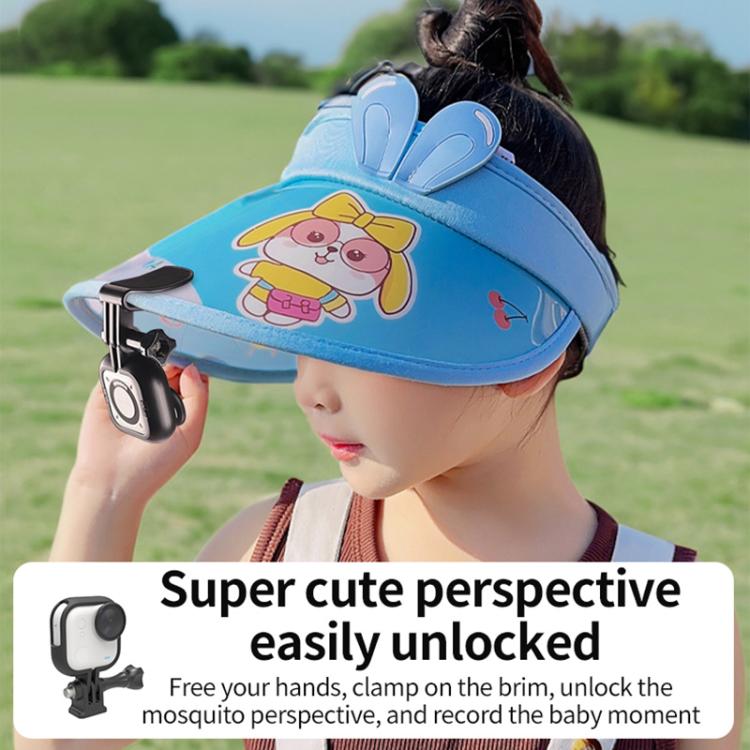 For Insta360 GO Ultra JSR LH Series 10X Macro Lens, Single Filter, With Hat Clip, With Frame + Hat Clip, With Frame + Selfie Stick