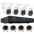 SriHome NVS008-AHD030 2MP HD 4-CH XVR NVR Camera Network Video Recorder Kit, NVS008-AHD030 2MP