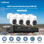 SriHome NVS008-AHD030 2MP HD 4-CH XVR NVR Camera Network Video Recorder Kit, NVS008-AHD030 2MP