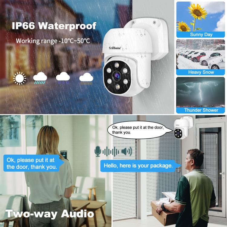 SriHome NVS008-AHD030 2MP HD 4-CH XVR NVR Camera Network Video Recorder Kit, NVS008-AHD030 2MP