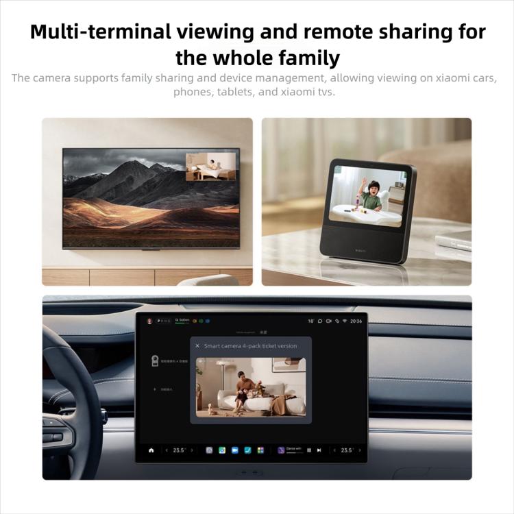 Original Xiaomi Mijia Smart Camera 4 Dual Lens PTZ 360 Degree AI Detection 5MP WiFi 6 Home Security Mi Home APP Camera, Xiaomi Mijia Smart Camera 4 Dual Lens