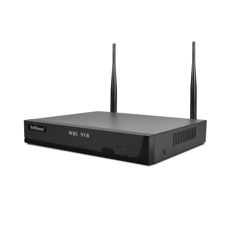 SriHome NVS001-IPC065 5MP 4-CH NVR WiFi IP Camera Kit, EU Plug, US Plug, UK Plug, AU Plug