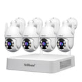 SriHome NVS009-IPC037 5MP 4-CH NVR WiFi IP Camera Kit, EU Plug, US Plug, UK Plug, AU Plug