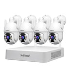 SriHome NVS009-IPC037 5MP 4-CH NVR WiFi IP Camera Kit, EU Plug, US Plug, UK Plug, AU Plug
