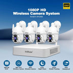 SriHome NVS009-IPC037 5MP 4-CH NVR WiFi IP Camera Kit, EU Plug, US Plug, UK Plug, AU Plug