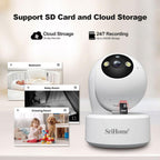 SriHome SH064 8MP HD Two-way Video Mini Camera Supports Night Vision, SH064