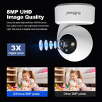 SriHome SH064 8MP HD Two-way Video Mini Camera Supports Night Vision, SH064