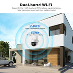 Srihome SH072 8MP 2.4 / 5G WiFi Outdoor AI Auto-Tracking Wireless WiFi Security Camera, EU Plug, US Plug, UK Plug, AU Plug