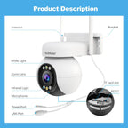 Srihome SH051 4MP 5X Optical Zoom PTZ HD Camera, SH051