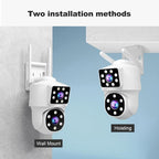 Srihome SH063 4MP Dual Lens Panoramic Surveillance HD Camera, SH063