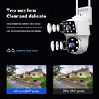Srihome SH063 4MP Dual Lens Panoramic Surveillance HD Camera, SH063