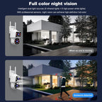 Srihome SH063 4MP Dual Lens Panoramic Surveillance HD Camera, SH063