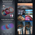 For Insta360 GO Ultra STARTRC Camera Lens Filter, CPL, Black Mist 1/4, UV, ND32, 4 in 1 ND32/64 UV CPL