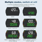 G21 Car HD Display GPS Speedometer Car OBD Meter Display Head-Up Display with Suction Cup Holder, G21