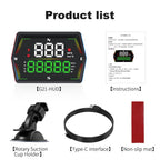 G21 Car HD Display GPS Speedometer Car OBD Meter Display Head-Up Display with Suction Cup Holder, G21