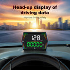G21 Car HD Display GPS Speedometer Car OBD Meter Display Head-Up Display with Suction Cup Holder, G21