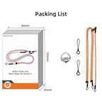 Sunnylife Neck Crossbody Strap Hanging Sling Hands-free Anti-fall Rope 1/4 Screw Neck Lanyard Shoulder Strap, For DJI OSMO Pocket 3