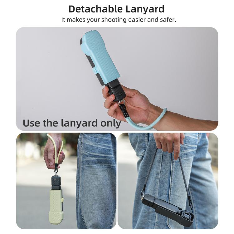 Sunnylife Neck Crossbody Strap Hanging Sling Hands-free Anti-fall Rope 1/4 Screw Neck Lanyard Shoulder Strap, For DJI OSMO Pocket 3