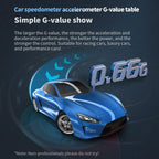 P26 Car HUD Head-Up Display Multi-function LCD OBD Smart Gauge Slope Meter Accelerometer, P26