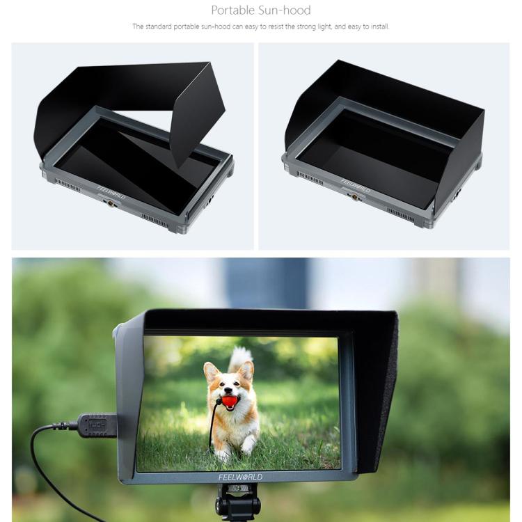 FEELWORLD FW759 Pro 7-inch Touch Screen Camera Field Video Monitor 4K HDMI-compatible 1280 x 800 IPS Screen, FW759 Pro