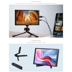 FEELWORLD D10 10.1 inch Portable External Monitor Touch FHD 1920 x 1200 USB-C HDMI-compatible Screen, D10