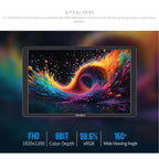 FEELWORLD D10 10.1 inch Portable External Monitor Touch FHD 1920 x 1200 USB-C HDMI-compatible Screen, D10