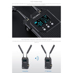 FEELWORLD WT1S 4K Wireless Video Transmission System SDI + Dual HDMI-compatible Full Duplex Intercom Live Streaming, WT1S