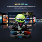 HK1 RBOX X50 Android 14 Smart TV Box with Remote Control, Amlogic S905A Quad-Core, 4GB+32GB, 4GB+64GB, 4GB+128GB