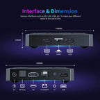X96 M300 Android 14 Smart TV Box with Remote Control, Amlogic S905X5M Quad-Core, 4GB+32GB